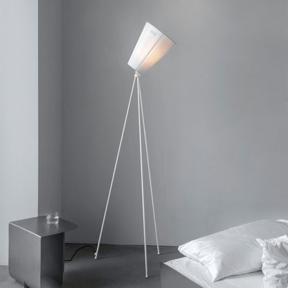 Northern Oslo Wood Floor Lamp White Base