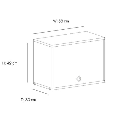 Sting Furniture String System Szafka z drzwiami uchylnymi 58x30cm